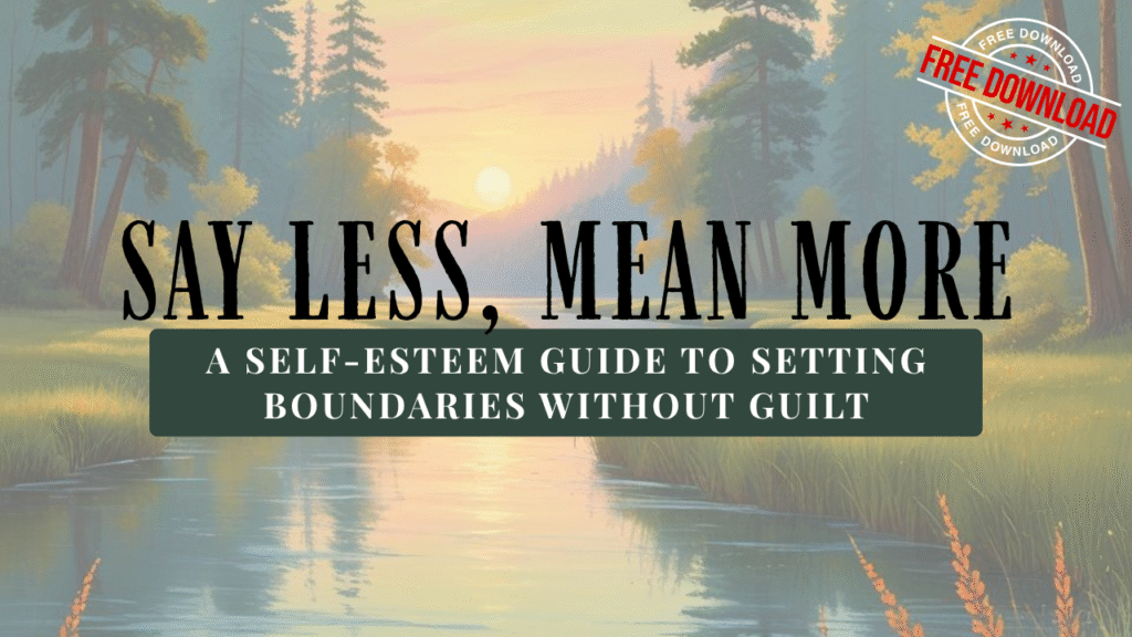Say Less, Mean More Boundary-Setting Workbook Gumroad Cover